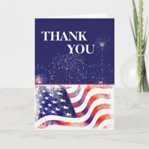 Patriotischer glücklicher Veteranentag Dankeskarte