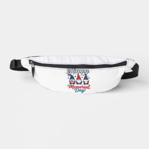 Patriotischer Gnom Glücklicher Memorial Day Vintag Bauchtasche