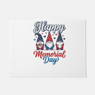 Patriotischer Gnom Glücklicher Memorial Day Vintag Fußmatte