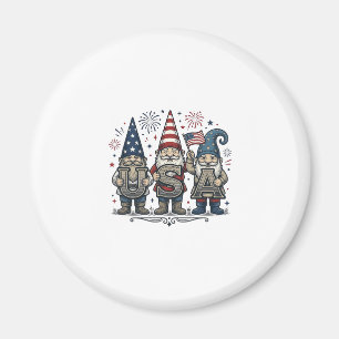 Patriotischer Gnom USA Vintage Fourth of July-Shir Magnet