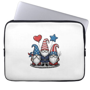 Patriotischer Gnom Vintage Gravur Vektor Design_1 Laptopschutzhülle