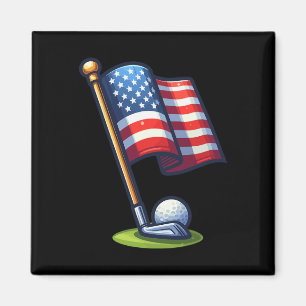 Patriotischer Golf 4. Juli USA Unabhängigkeitstag Magnet