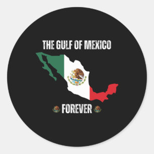 Patriotischer Golf von Mexiko Forever Forever El G Runder Aufkleber