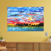 Patriotischer Hafen Leinwanddruck (Insitu (Wohnzimmer))