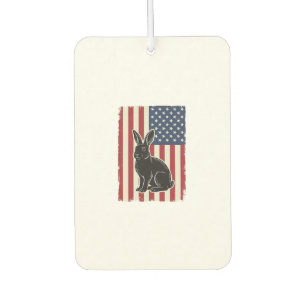 Patriotischer Hase Amerikanische Flagge Vintage Gr Autolufterfrischer