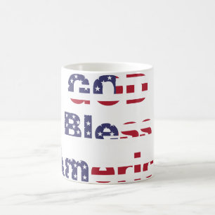 Patriotischer Heritage-Kaffeebecher - Fette Schrif Kaffeetasse