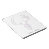 Patriotischer Hirschjagdschädel Notizblock (angewinkelt)