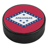 Patriotischer Hockey-Puck mit Fahne von Arkansas Eishockey Puck (3/4)
