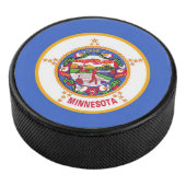 Patriotischer Hockey-Puck mit Fahne von Minnesota Eishockey Puck (3/4)