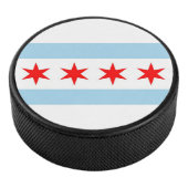 Patriotischer Hockey-Puck mit Flagge Chicagos Eishockey Puck (3/4)