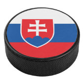 Patriotischer Hockey-Puck mit Flagge in der Slowak Eishockey Puck (3/4)