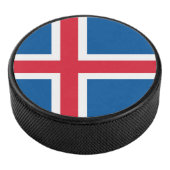 Patriotischer Hockey-Puck mit Flagge Islands Eishockey Puck (3/4)