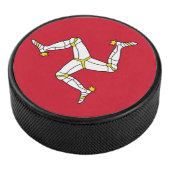 Patriotischer Hockey-Puck mit Isle Man-Flagge, Ver Eishockey Puck (3/4)