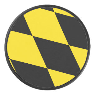 Patriotischer Hockey-Puck mit Münchner Flagge Eishockey Puck