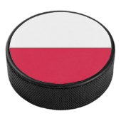 Patriotischer Hockey-Puck mit polnischer Flagge Eishockey Puck (3/4)