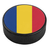 Patriotischer Hockey-Puck mit rumänischer Flagge Eishockey Puck (3/4)