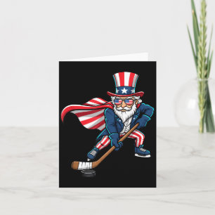 Patriotischer Hockey-Puck-Spieler für Männer Karte