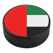 Patriotischer Hockeypuck mit Flagge der VAE Eishockey Puck (3/4)