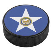 Patriotischer Hockeypuck mit Flagge von Houston Eishockey Puck (3/4)