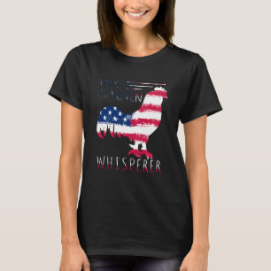 Patriotischer Hühnerflüsterer Männer Liebhaber Lan T-Shirt