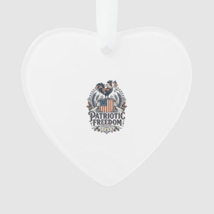 Patriotischer Hühnerhalter Vektorgrafik T-Shirt_1 Ornament