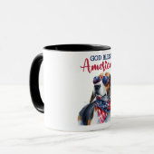 Patriotischer Hund-Beagle Tasse (Vorderseite Links)