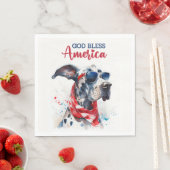 Patriotischer Hund-Great Dane Serviette (Beispiel)
