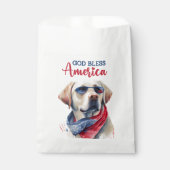 Patriotischer Hund-Labrador Geschenktütchen (Vorderseite)
