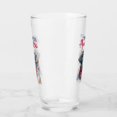 Patriotischer Hund-Labrador Glas (Rechts)