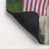 Patriotischer Hund Mousepad (Ecke)