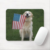 Patriotischer Hund Mousepad (Mit Mouse)