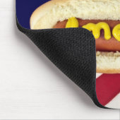 Patriotischer Hund Mousepad (Ecke)