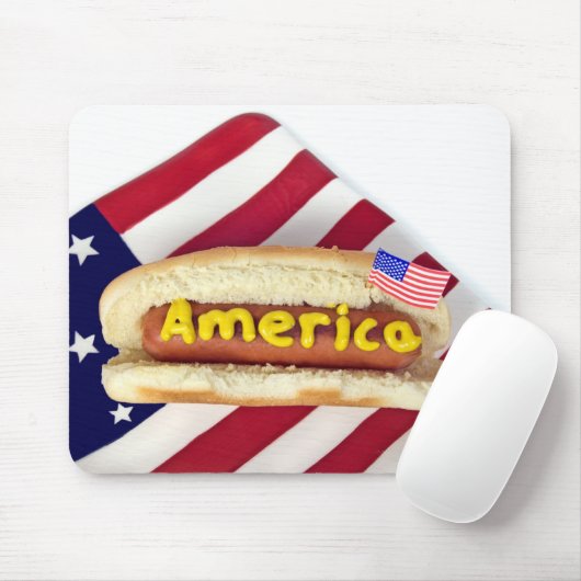 Patriotischer Hund Mousepad (Mit Mouse)