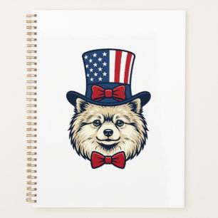 Patriotischer Hundekopf Vintage Gravur Vektor Desi Planer