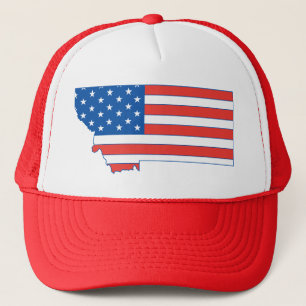Patriotischer Hut Montanas Truckerkappe
