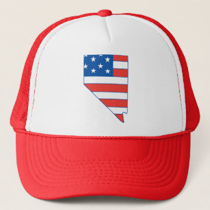 Patriotischer Hut Nevadas Truckerkappe