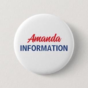 Patriotischer Informationsfreiwilliger  Button