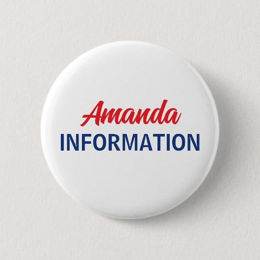 Patriotischer Informationsfreiwilliger Button (Vorderseite)
