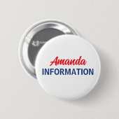 Patriotischer Informationsfreiwilliger Button (Vorne & Hinten)