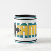 Patriotischer Kaffee der Bahamas-Nationalflagge Tasse (Zentrum)