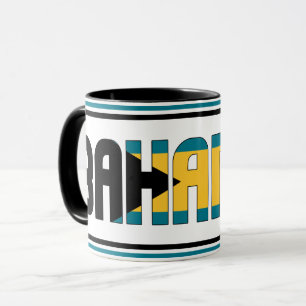 Patriotischer Kaffee der Bahamas-Nationalflagge Tasse