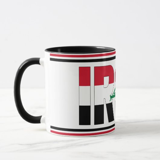 Patriotischer Kaffee der irakischen Nationalflagge Tasse (Links)