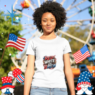 Patriotischer Kaffee Lover's Dream Red White and B T-Shirt