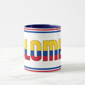 Patriotischer Kaffee unter kolumbianischer Flagge Tasse (Zentrum)
