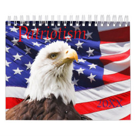Patriotischer Kalender der USA | Bearbeitbarer Jah