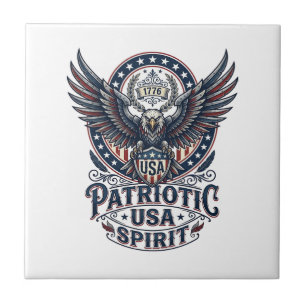 Patriotischer Kampfhabicht Patriotischer Adler & H Fliese