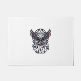 Patriotischer Kampfhabicht Patriotischer Adler & H Fußmatte