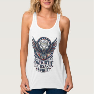 Patriotischer Kampfhabicht Patriotischer Adler & H Tank Top