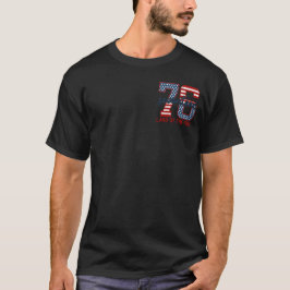 Patriotischer Kampfjet Amerikanische Flagge Vierte T-Shirt