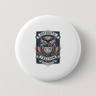 Patriotischer Kampfschild 1776 Militärisch Inspiri Button